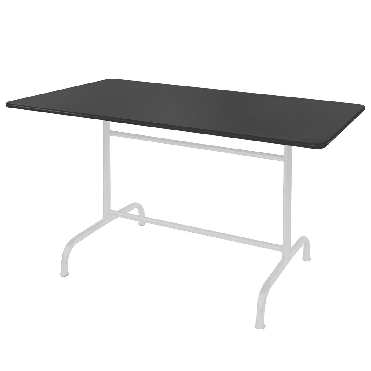 Schaffner Rigi Table repas rabattable 240x90cm Blanc 90 Anthracite 77