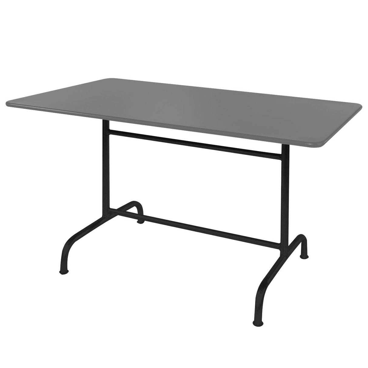 Schaffner Rigi Table repas rabattable 240x90cm Noir 91 Gris Argent 78