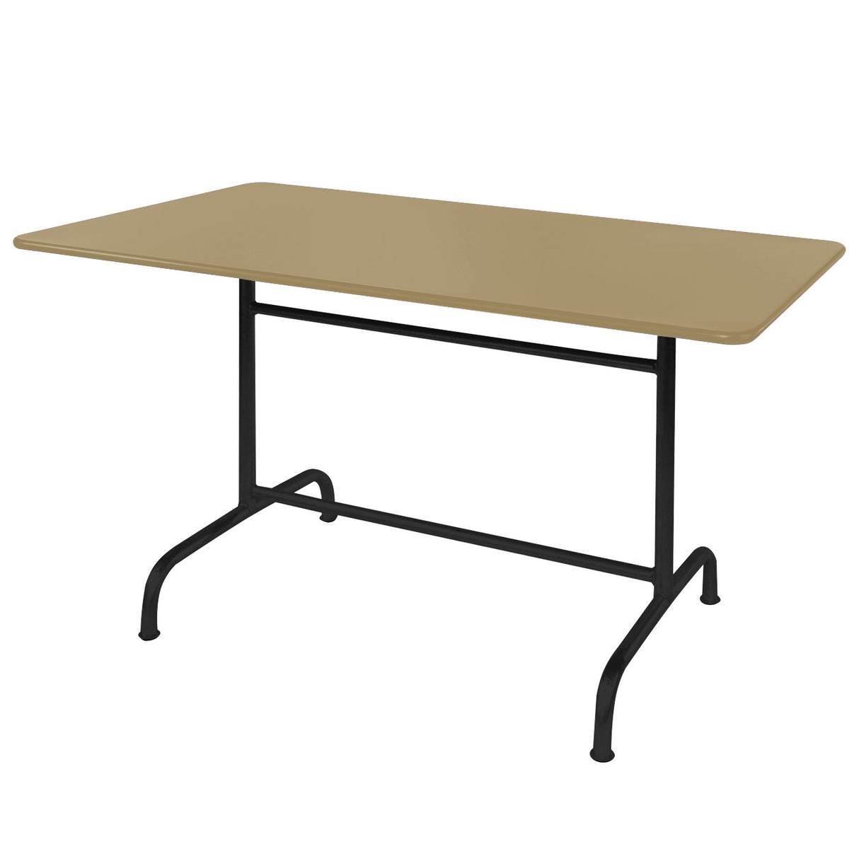 Schaffner Rigi Table repas rabattable 240x90cm Noir 91 Marron Pastel 83