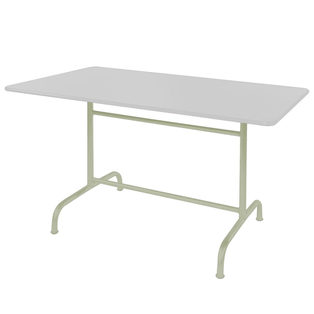Schaffner Rigi Table repas rabattable 240x90cm Vert Pastel 64 Blanc 90