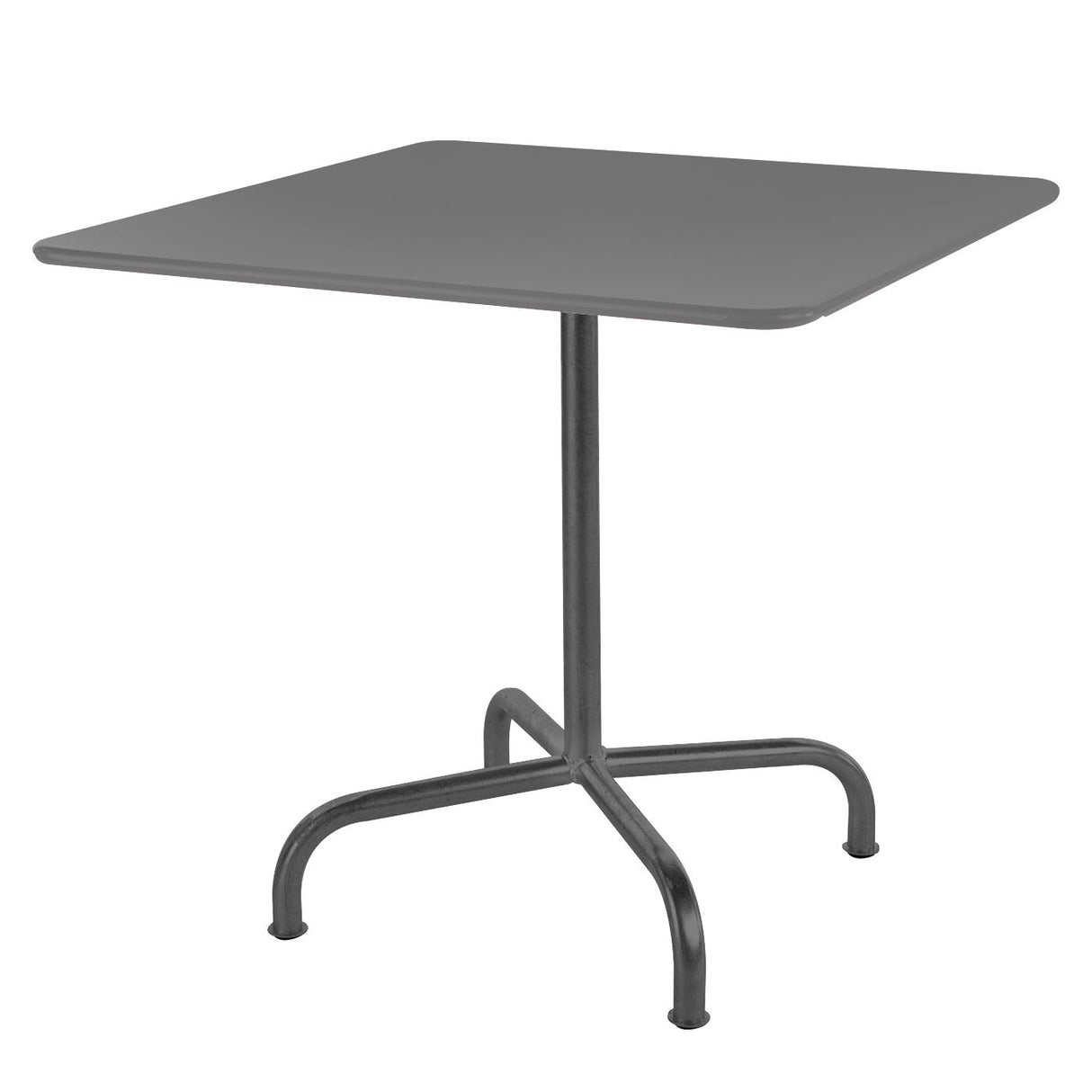 Schaffner Rigi Table repas rabattable 70x70cm Anthracite 77 Gris Argent 78