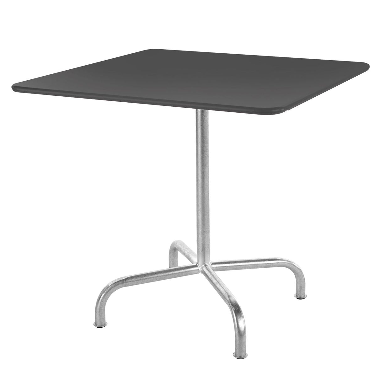 Schaffner Rigi Table repas rabattable 70x70cm Galvanisé à chaud 02 Graphite 73
