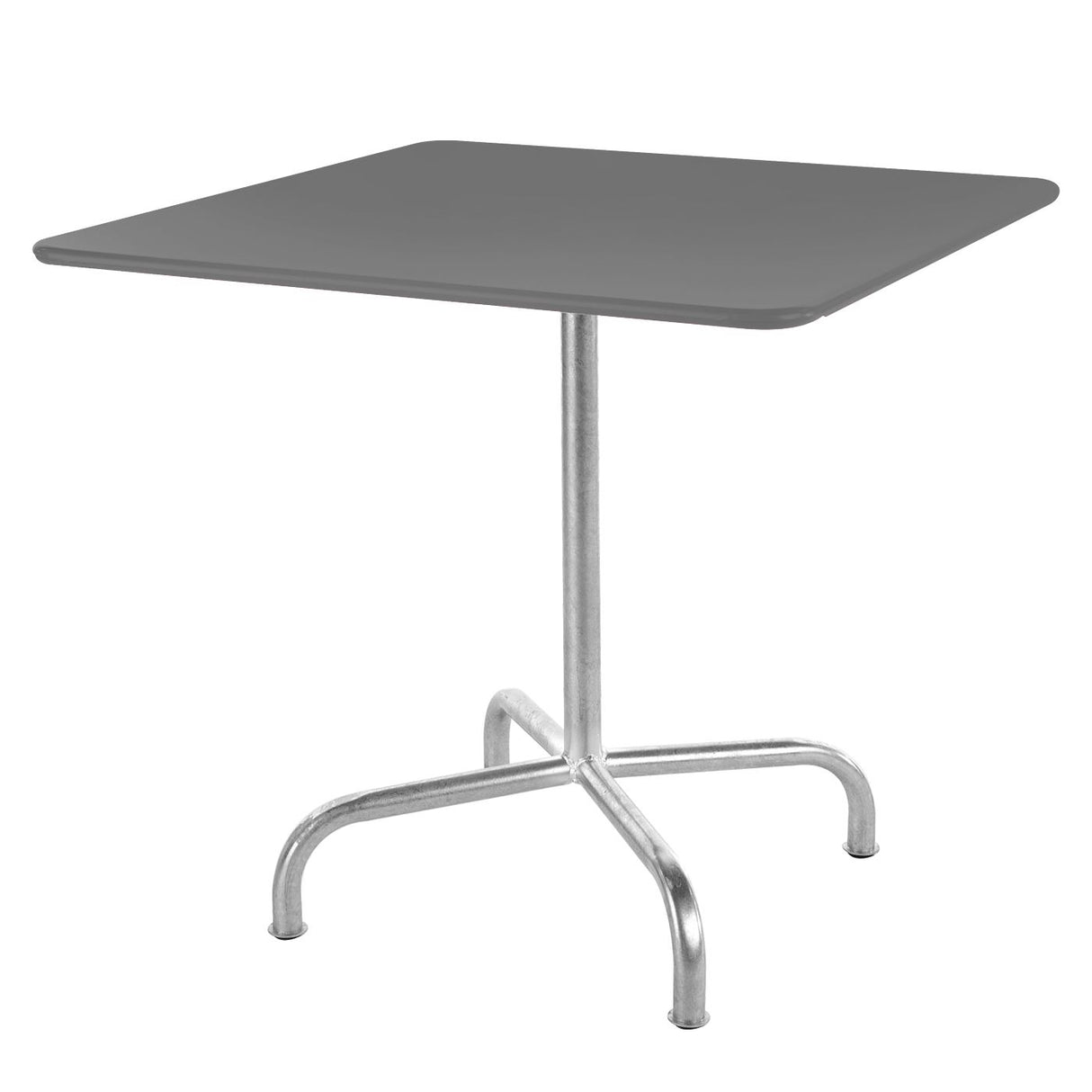 Schaffner Rigi Table repas rabattable 70x70cm Galvanisé à chaud 02 Gris Argent 78