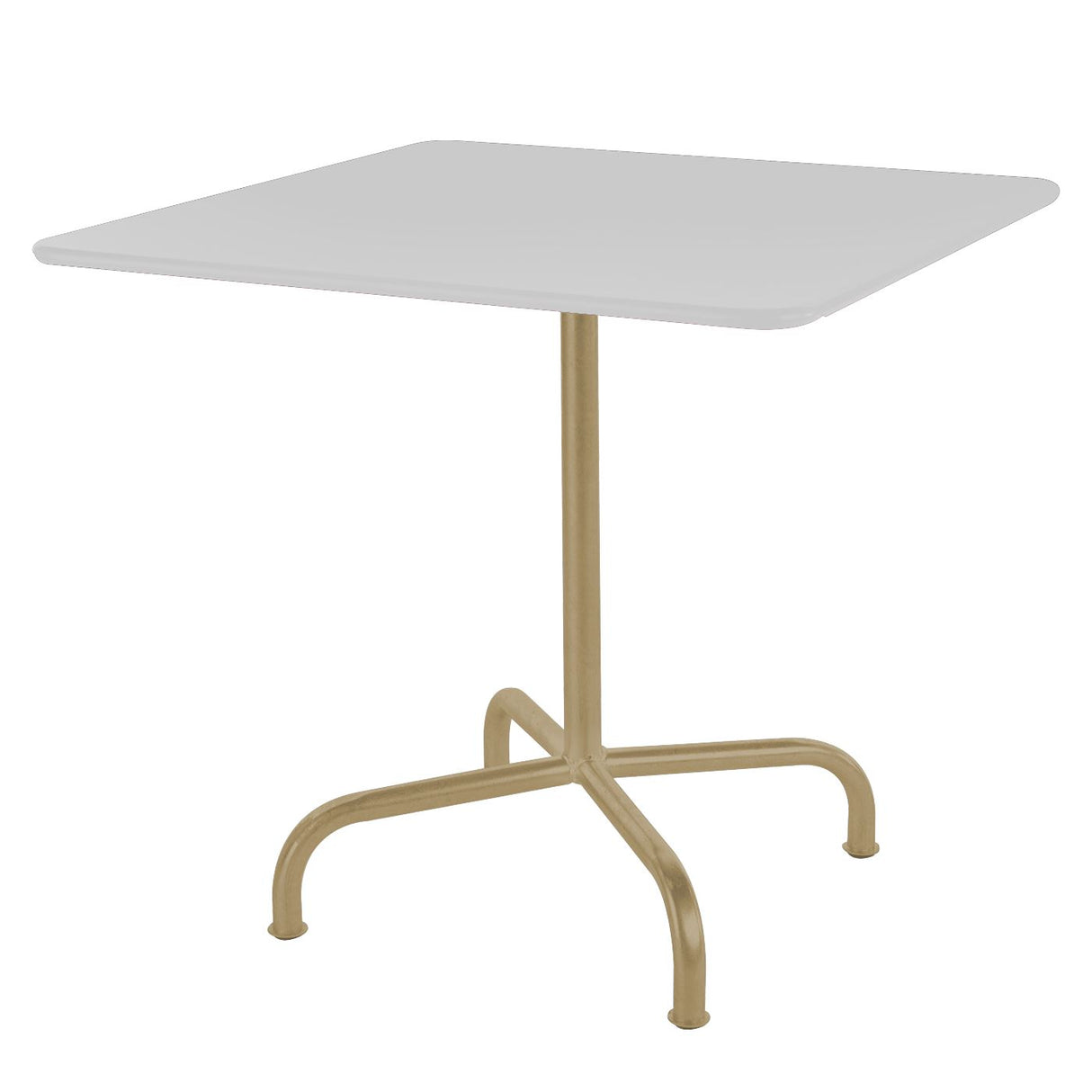 Schaffner Rigi Table repas rabattable 70x70cm Marron Pastel 83 Blanc 90