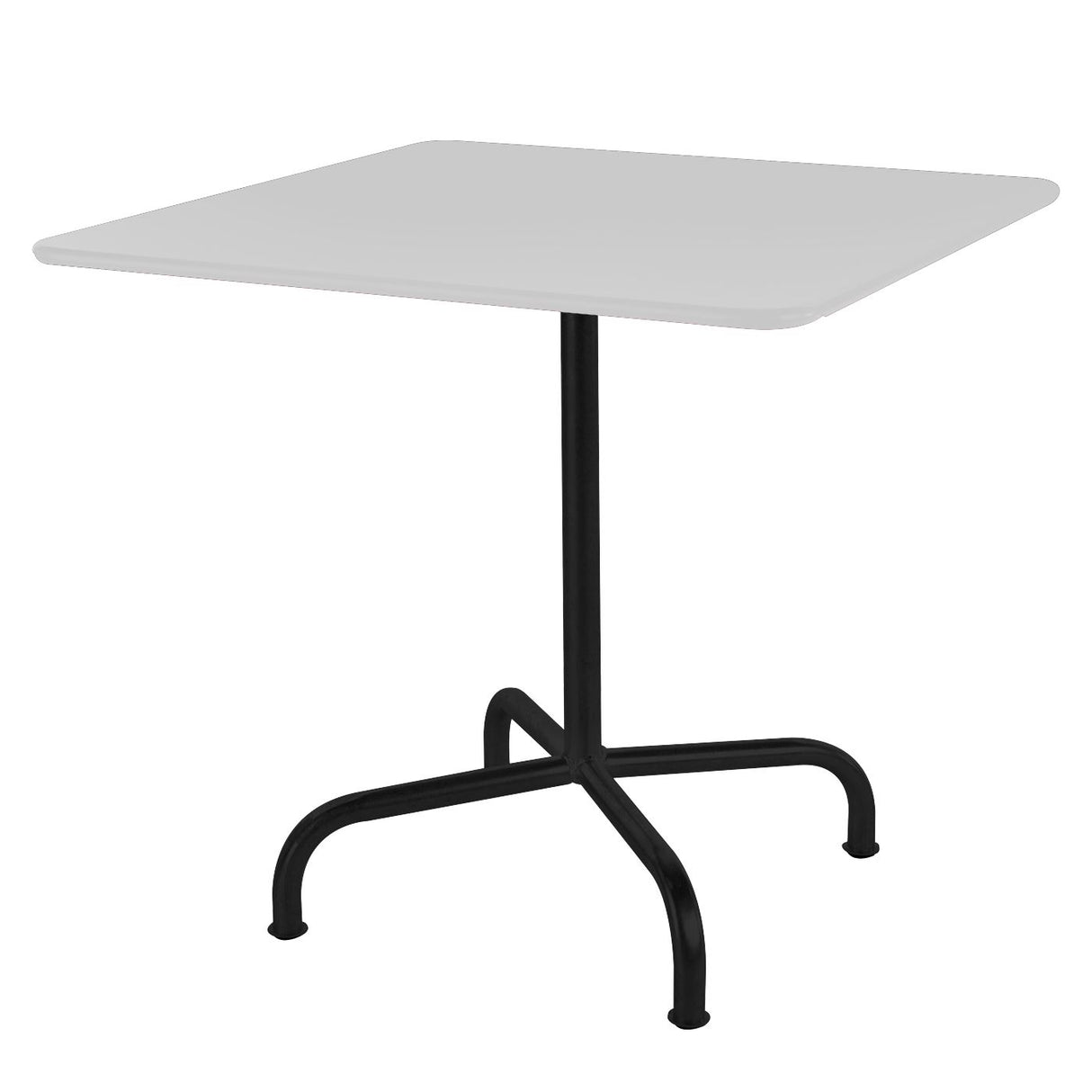 Schaffner Rigi Table repas rabattable 70x70cm Noir 91 Blanc 90