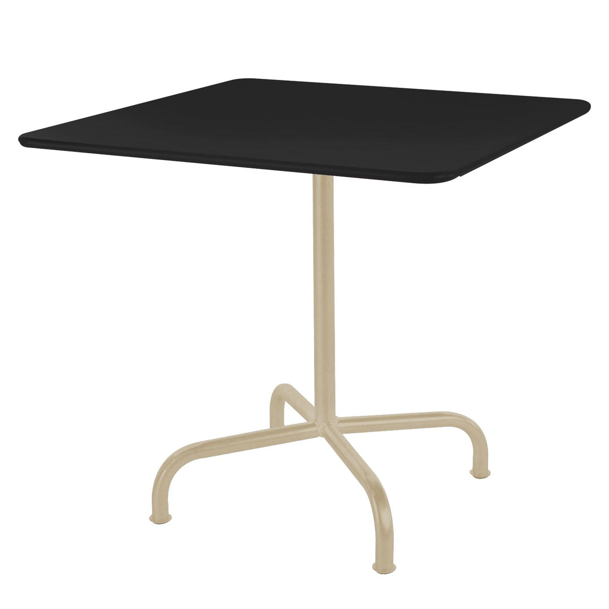Schaffner Rigi Table repas rabattable 70x70cm Sable Pastel 15 Noir 91