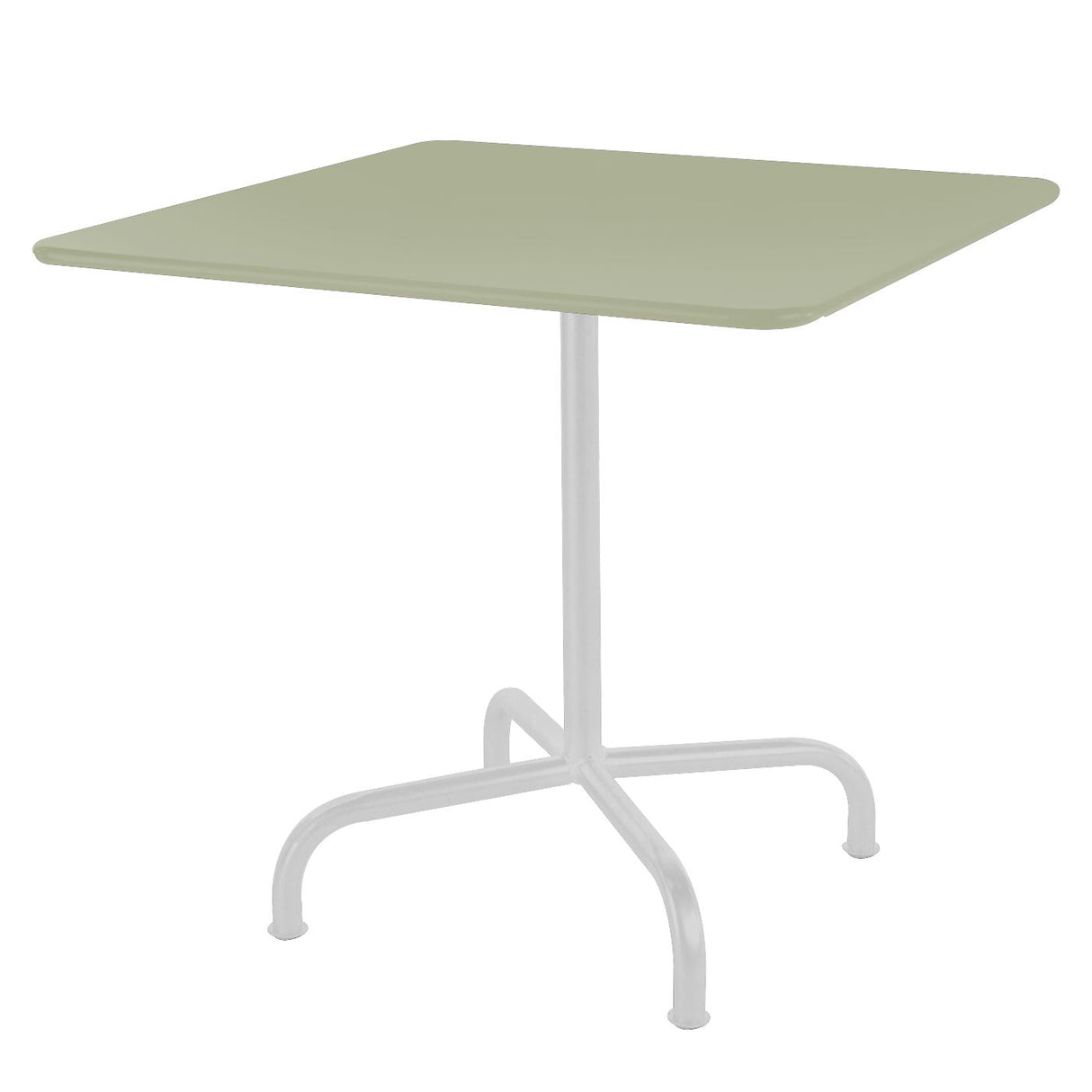 Schaffner Rigi Table repas rabattable 80x80cm Blanc 90 Vert Pastel 64