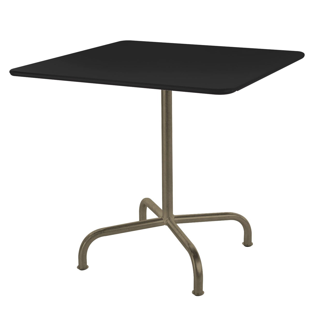 Schaffner Rigi Table repas rabattable 80x80cm Champagne 85 Noir 91