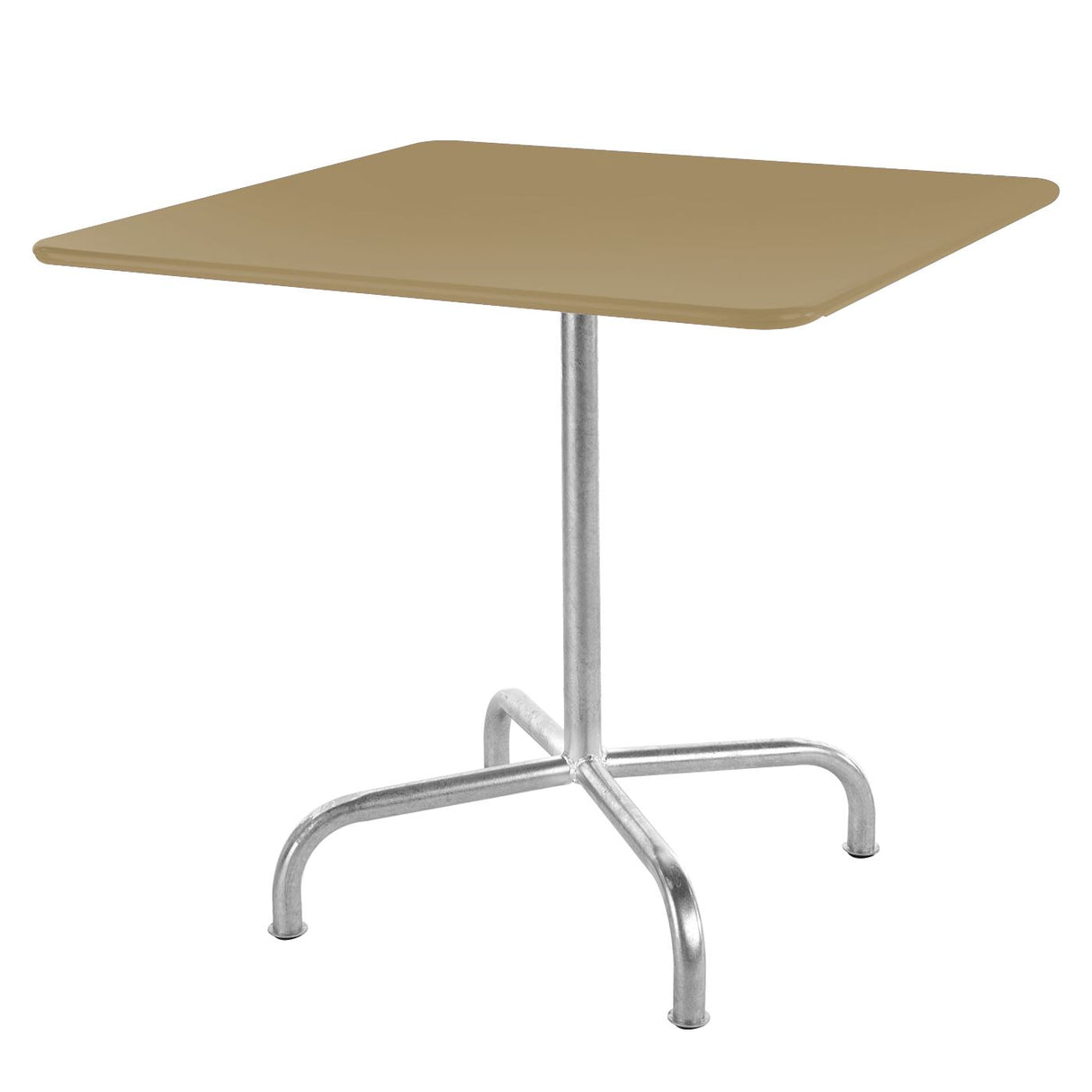 Schaffner Rigi Table repas rabattable 80x80cm Galvanisé à chaud 02 Marron Pastel 83