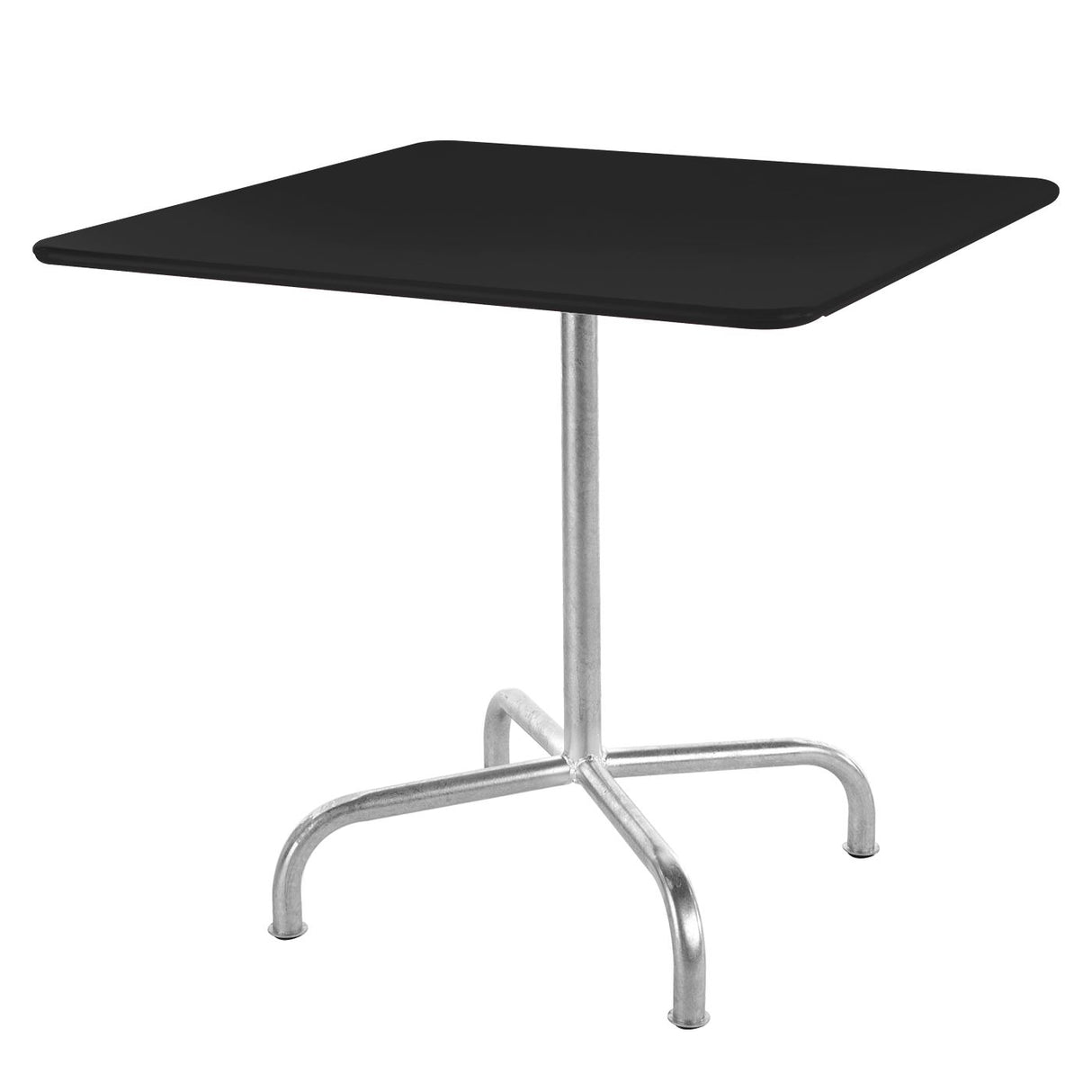 Schaffner Rigi Table repas rabattable 80x80cm Galvanisé à chaud 02 Noir 91