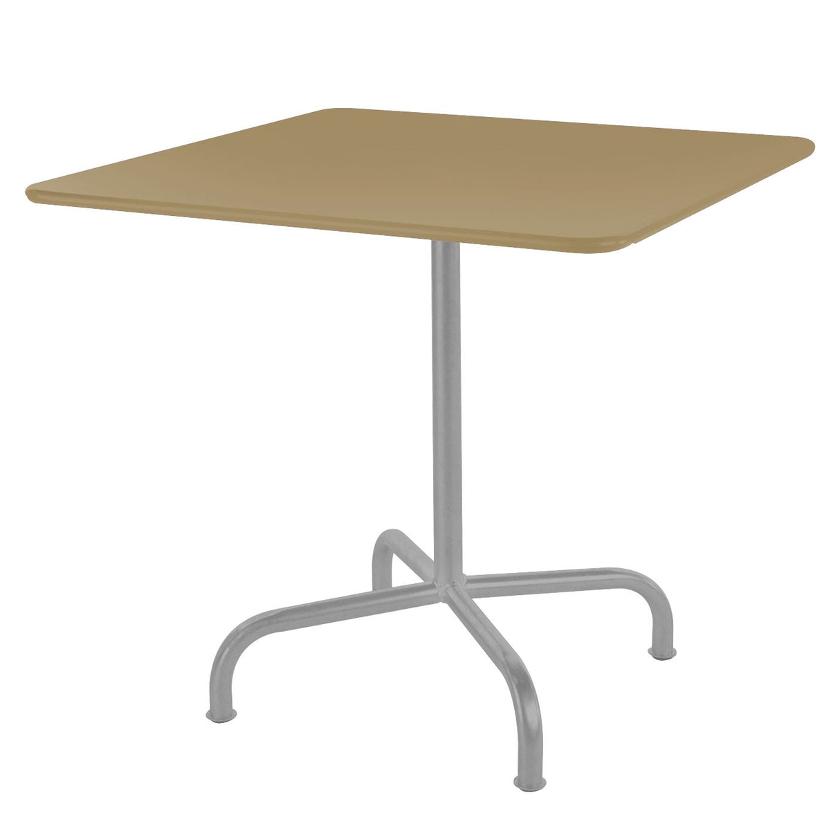 Schaffner Rigi Table repas rabattable 80x80cm Gris Argent 78 Marron Pastel 83
