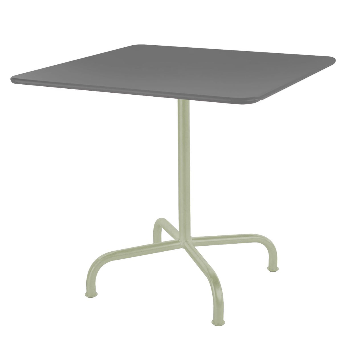 Schaffner Rigi Table repas rabattable 80x80cm Vert Pastel 64 Gris Argent 78