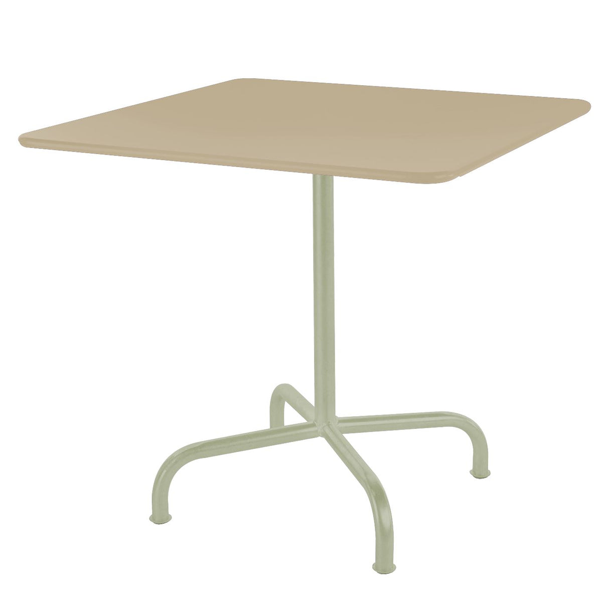 Schaffner Rigi Table repas rabattable 80x80cm Vert Pastel 64 Sable Pastel 15