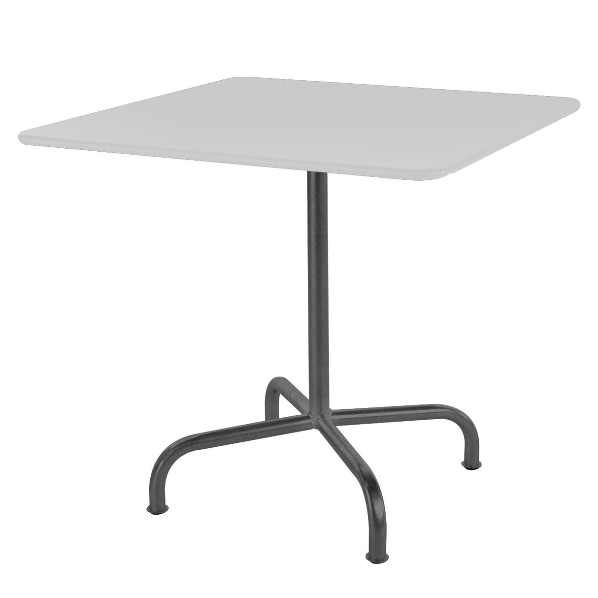 Schaffner Rigi Table repas rabattable 90x90cm Anthracite 77 Blanc 90