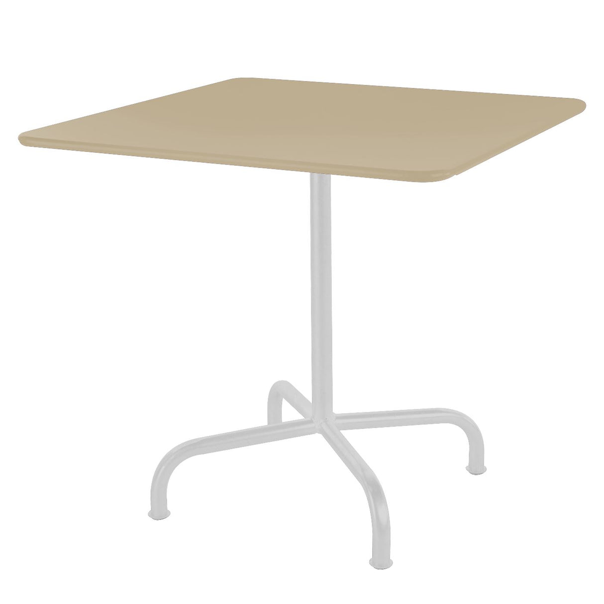 Schaffner Rigi Table repas rabattable 90x90cm Blanc 90 Sable Pastel 15