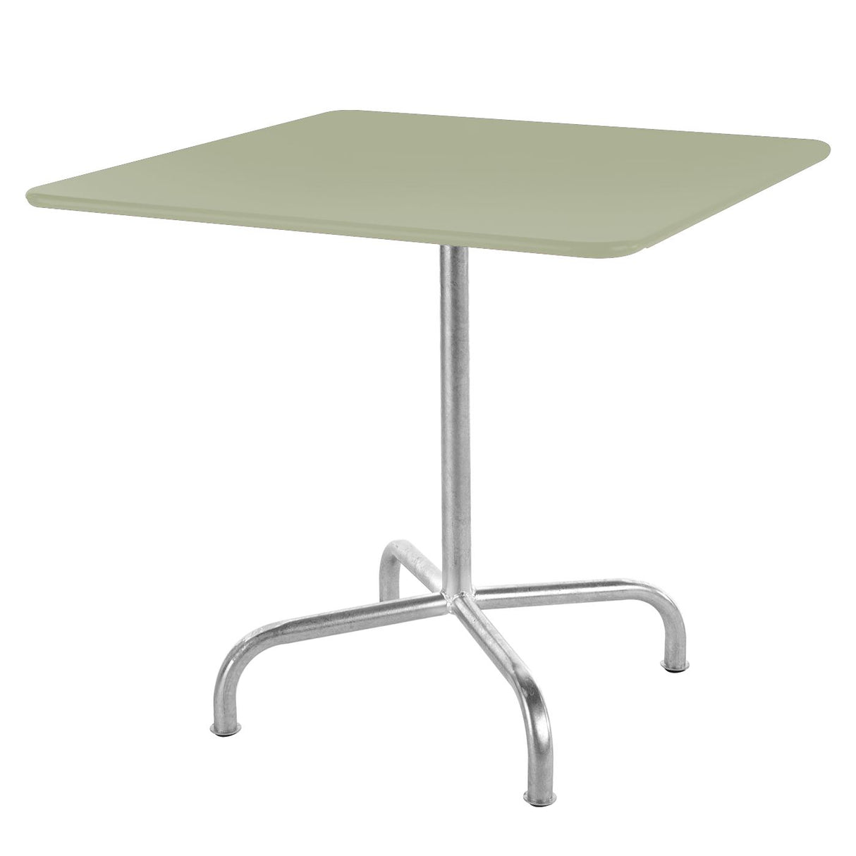 Schaffner Rigi Table repas rabattable 90x90cm Galvanisé à chaud 02 Vert Pastel 64