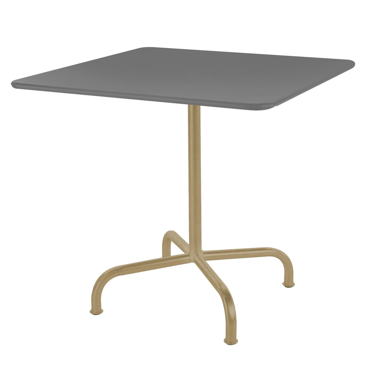 Schaffner Rigi Table repas rabattable 90x90cm Marron Pastel 83 Gris Argent 78