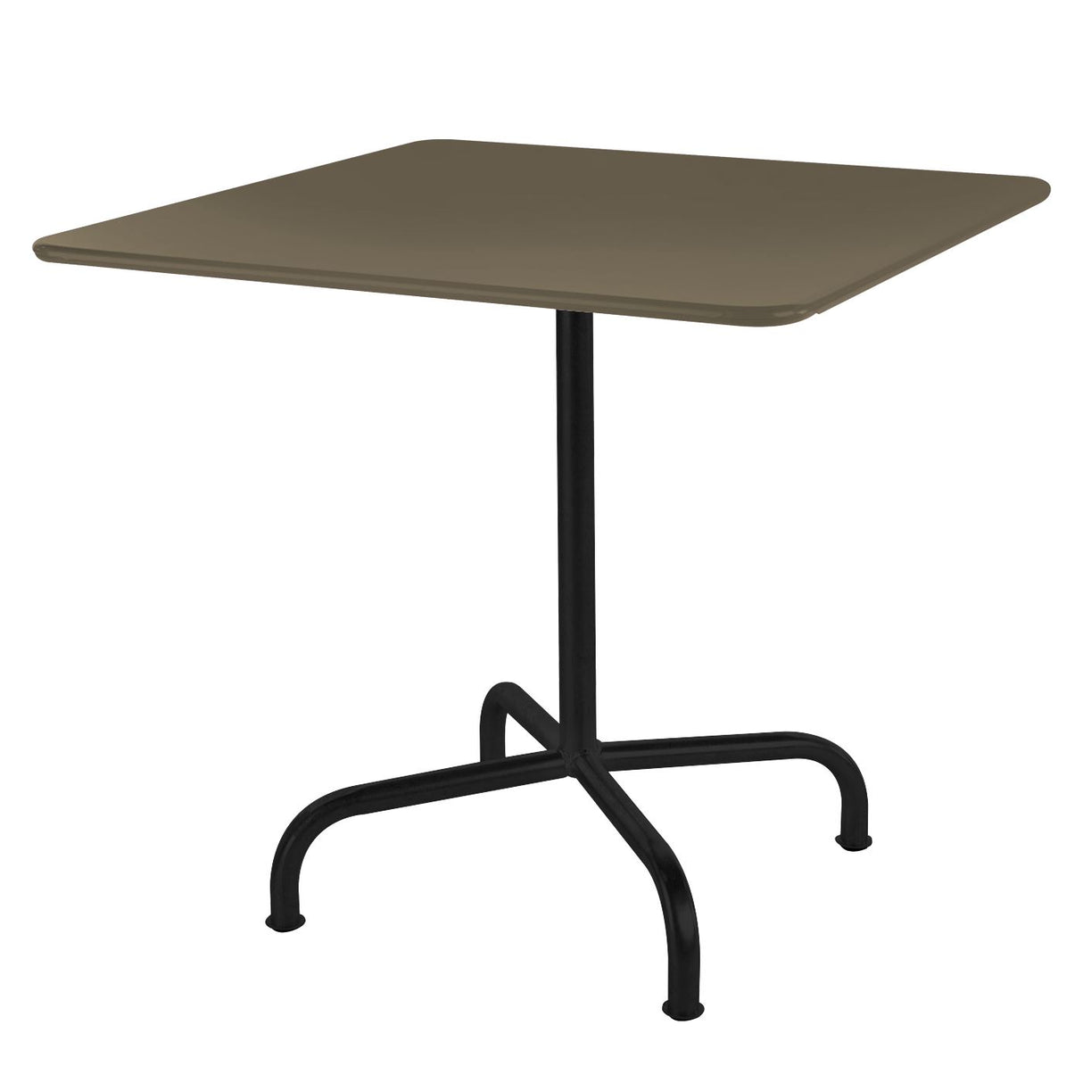 Schaffner Rigi Table repas rabattable 90x90cm Noir 91 Champagne 85