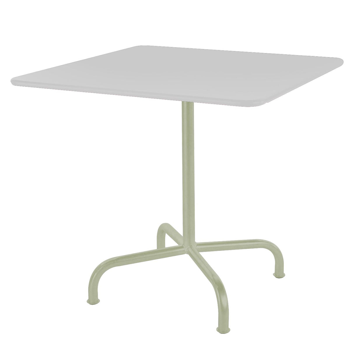 Schaffner Rigi Table repas rabattable 90x90cm Vert Pastel 64 Blanc 90