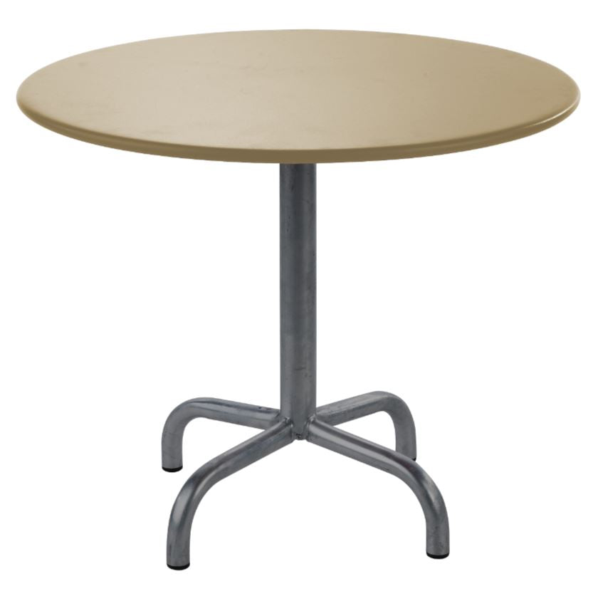 Schaffner Rigi Table repas rabattable ronde Ø80cm Anthracite 77 Marron Pastel 83