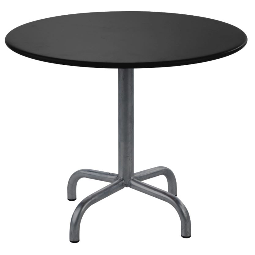 Schaffner Rigi Table repas rabattable ronde Ø80cm Anthracite 77 Noir 91