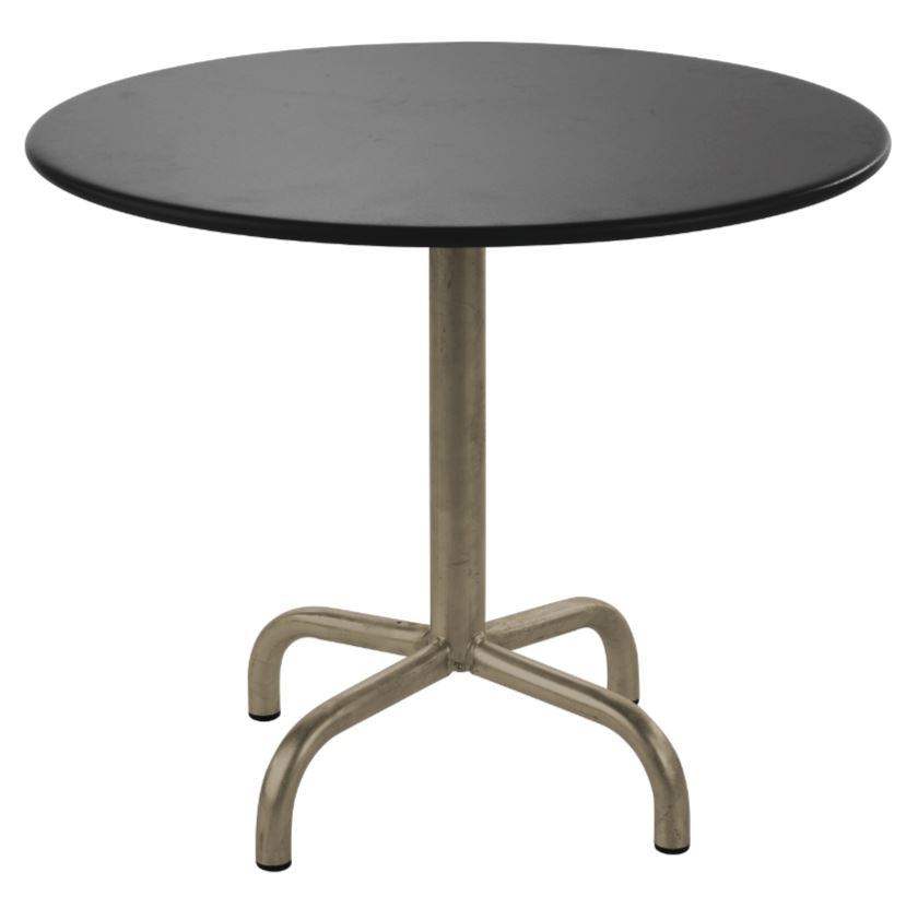 Schaffner Rigi Table repas rabattable ronde Ø80cm Champagne 85 Anthracite 77