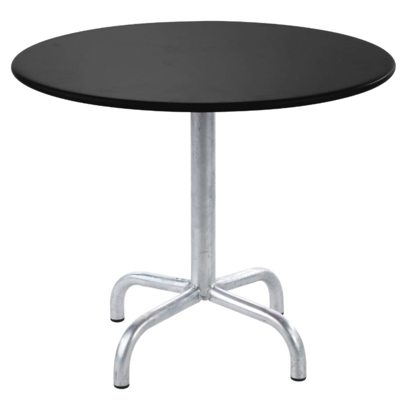 Schaffner Rigi Table repas rabattable ronde Ø80cm Galvanisé à chaud 02 Noir 91