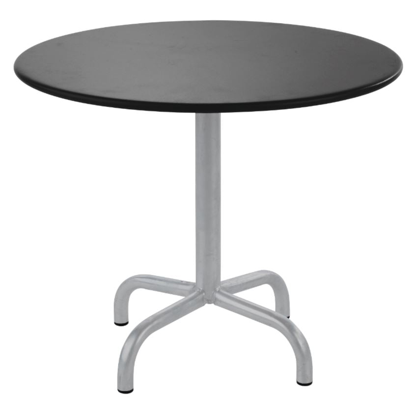 Schaffner Rigi Table repas rabattable ronde Ø80cm Gris Argent 78 Anthracite 77