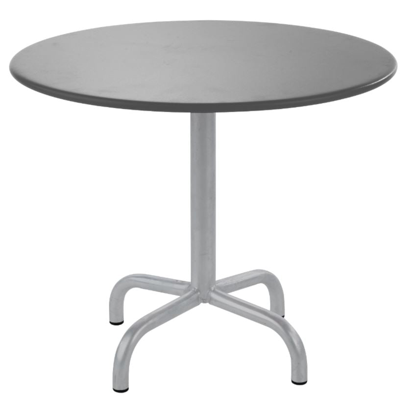 Schaffner Rigi Table repas rabattable ronde Ø80cm Gris Argent 78 Gris Argent 78