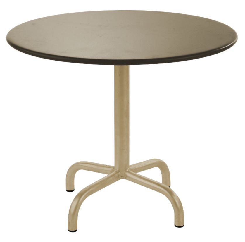 Schaffner Rigi Table repas rabattable ronde Ø80cm Marron Pastel 83 Champagne 85