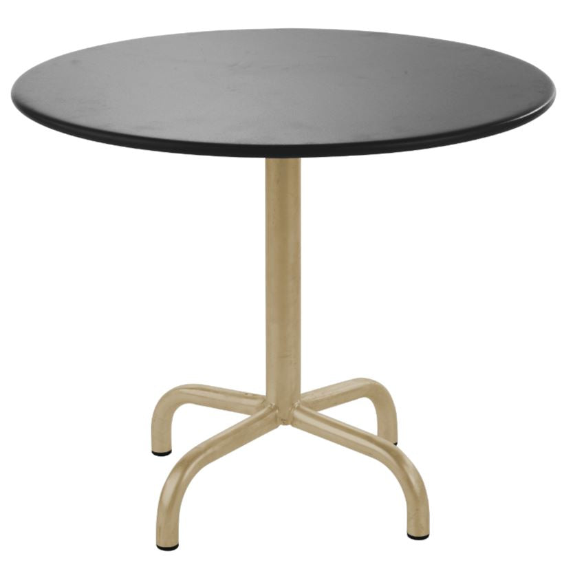 Schaffner Rigi Table repas rabattable ronde Ø80cm Marron Pastel 83 Graphite 73