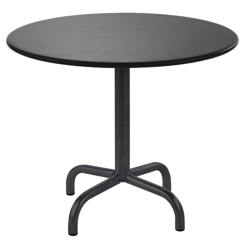 Schaffner Rigi Table repas rabattable ronde Ø80cm Noir 91 Anthracite 77