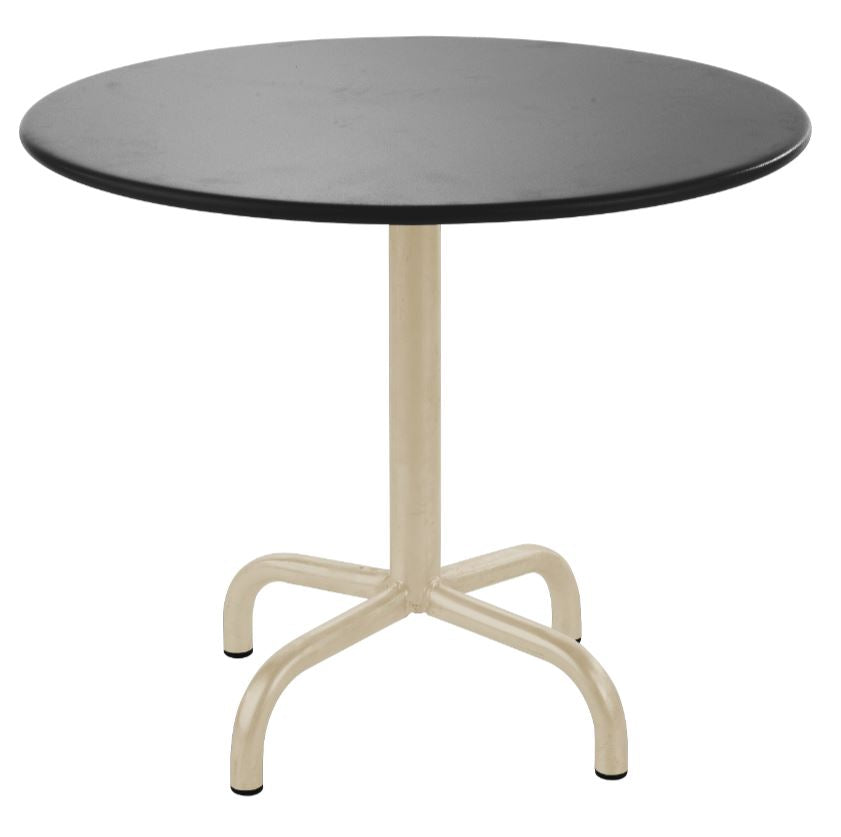 Schaffner Rigi Table repas rabattable ronde Ø80cm Sable Pastel 15 Graphite 73