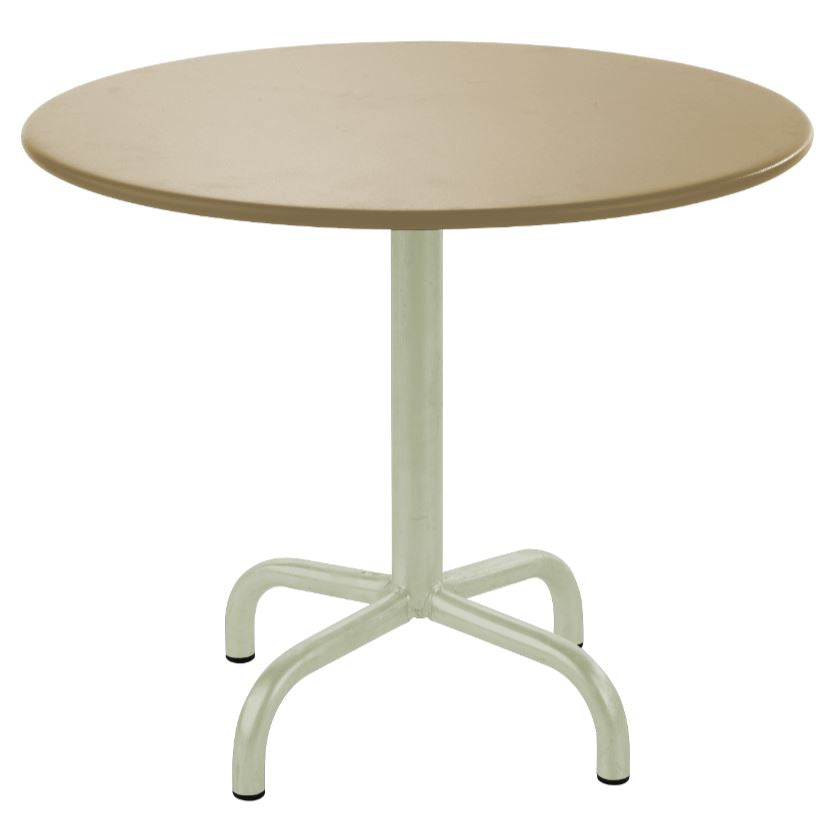 Schaffner Rigi Table repas rabattable ronde Ø80cm Vert Pastel 64 Marron Pastel 83