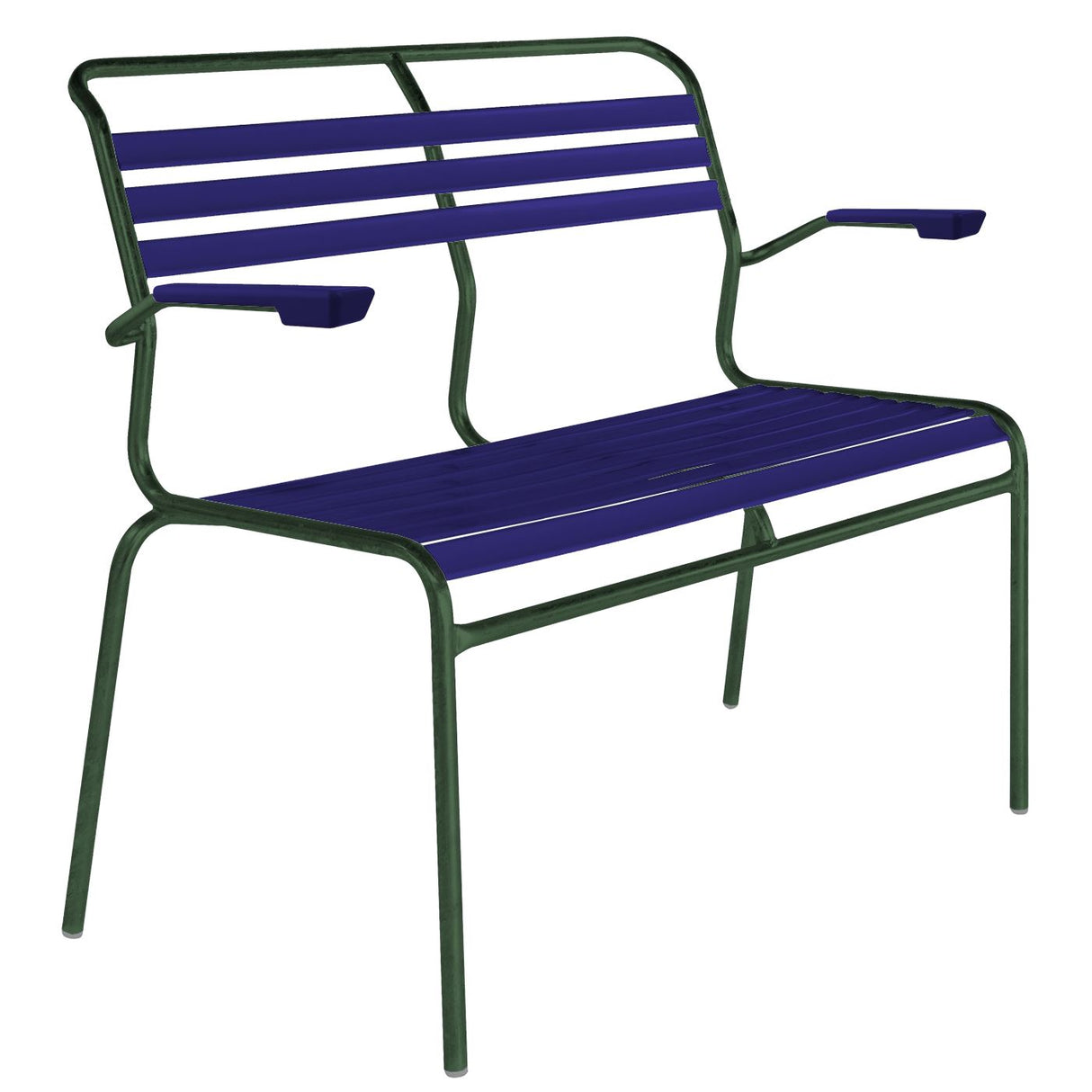 Schaffner Säntis Banc à lattes 2 places avec accoudoirs