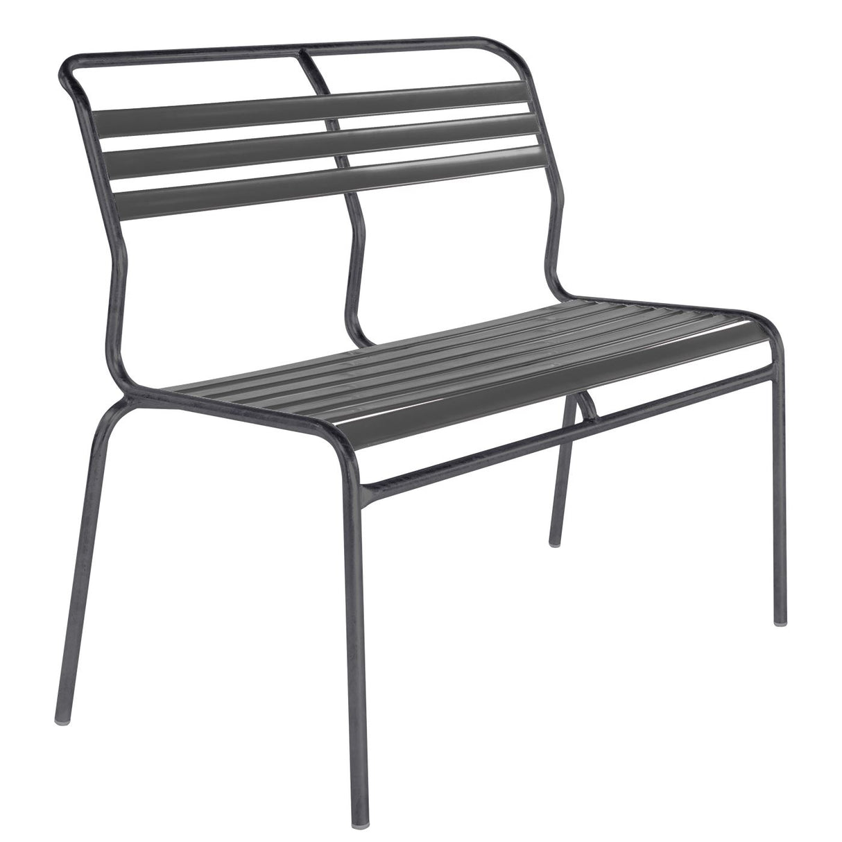 Schaffner Säntis Banc à lattes 2 places sans accoudoirs Antracite 77 Anthracite 77