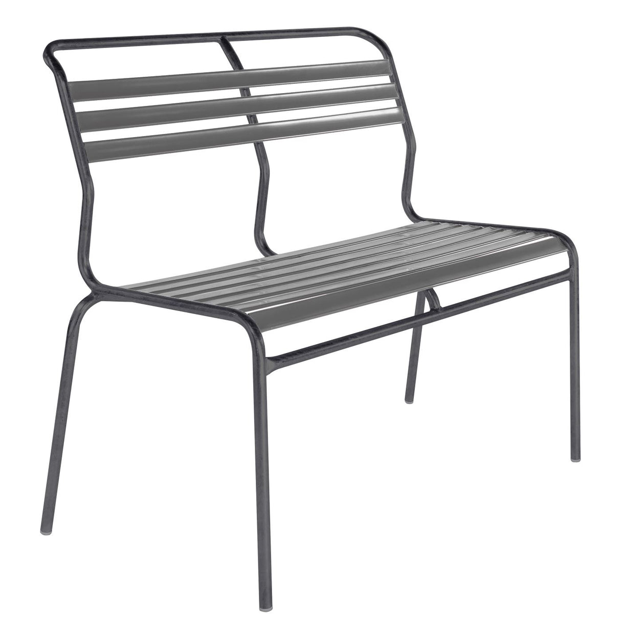 Schaffner Säntis Banc à lattes 2 places sans accoudoirs Antracite 77 Graphite 73