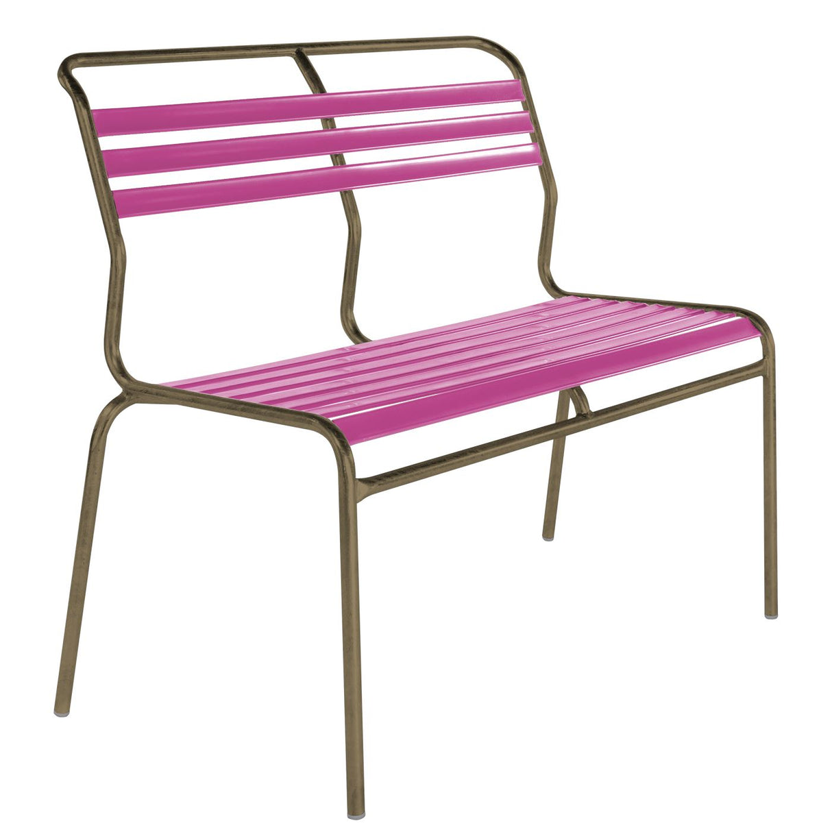 Schaffner Säntis Banc à lattes 2 places sans accoudoirs Champagne 85 Rose 41