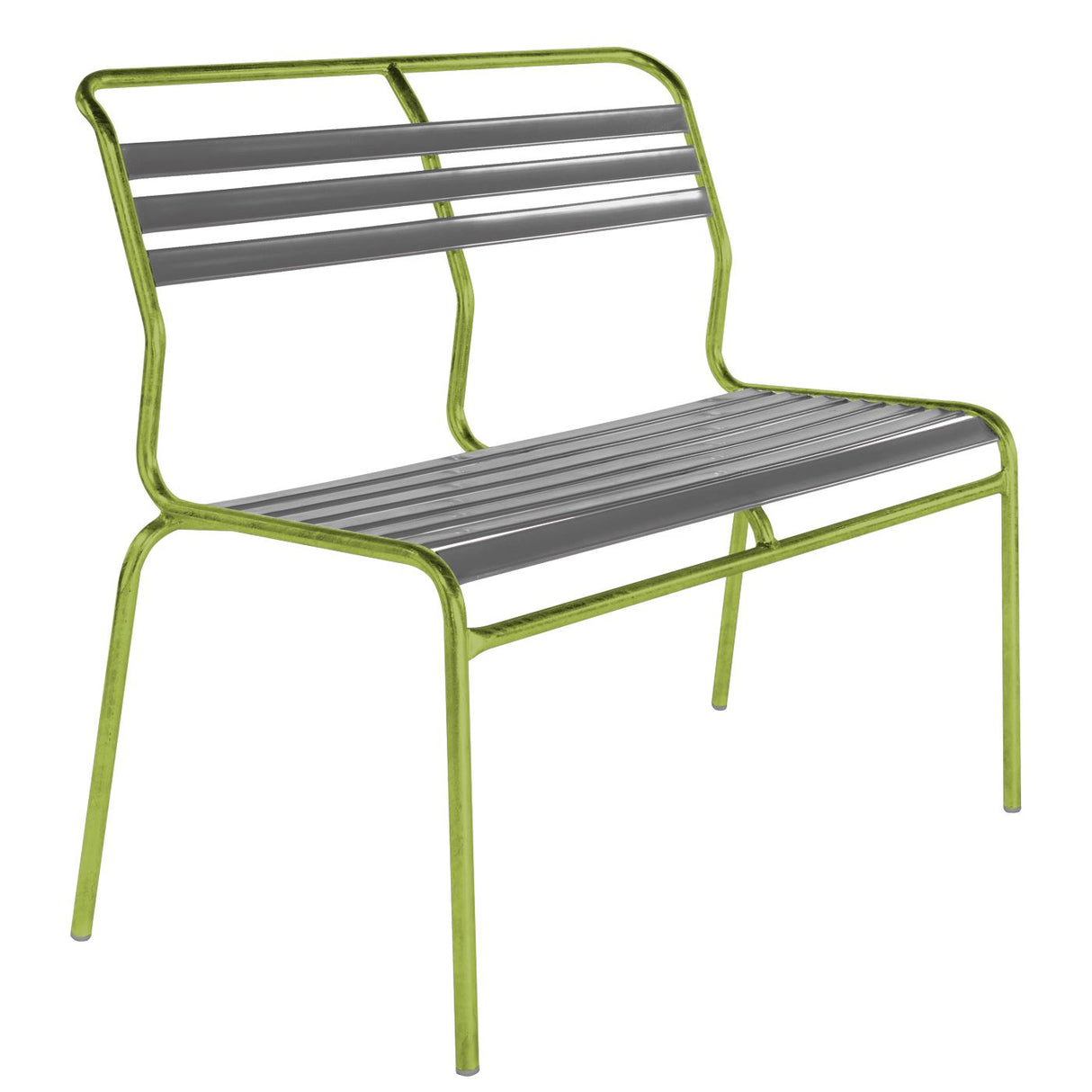 Schaffner Säntis Banc à lattes 2 places sans accoudoirs Vert Clair 63 Graphite 73