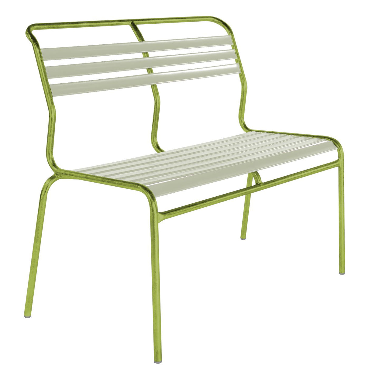 Schaffner Säntis Banc à lattes 2 places sans accoudoirs Vert Clair 63 Vert pastel 64
