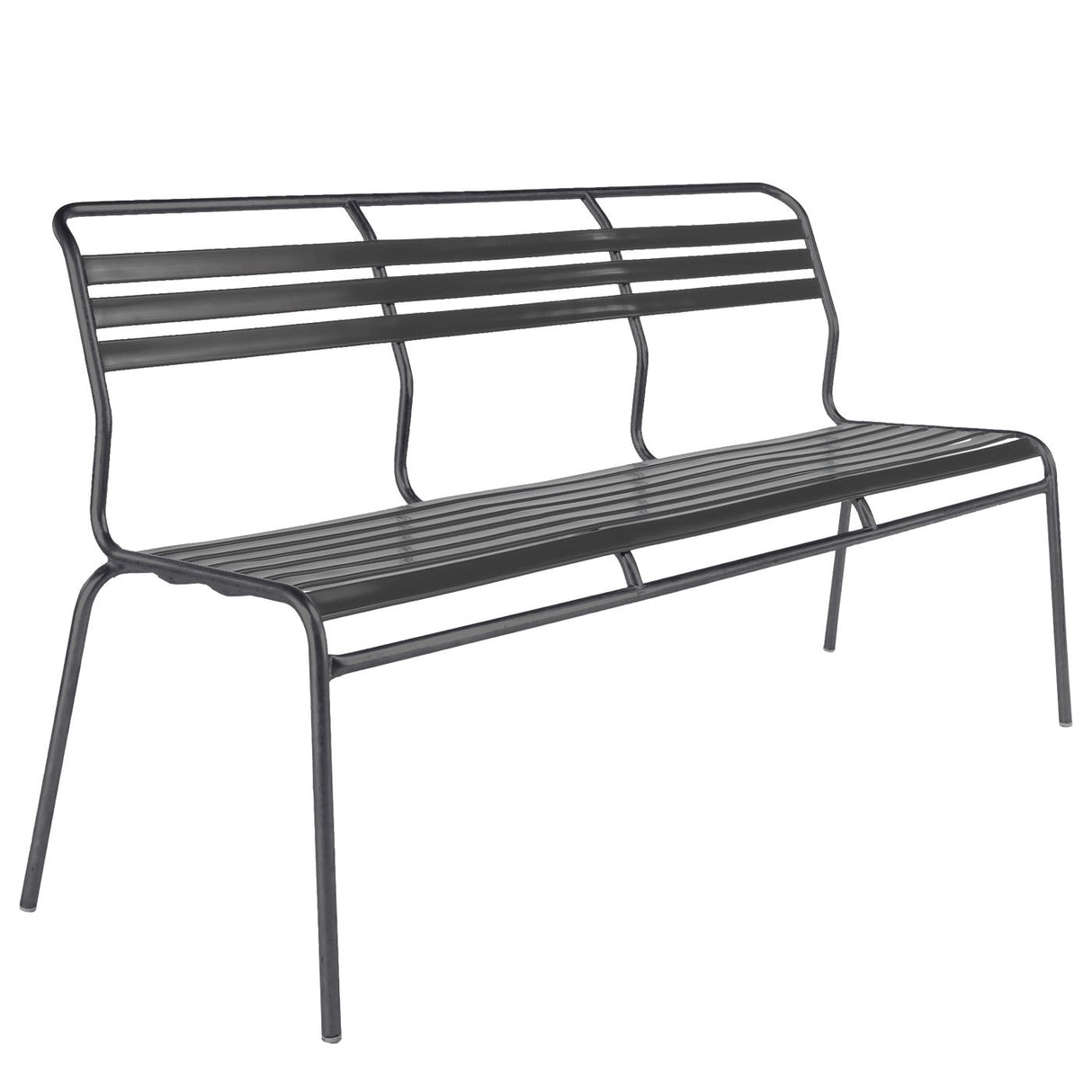 Schaffner Säntis Banc à lattes 3 places sans accoudoirs Antracite 77 Anthracite 77