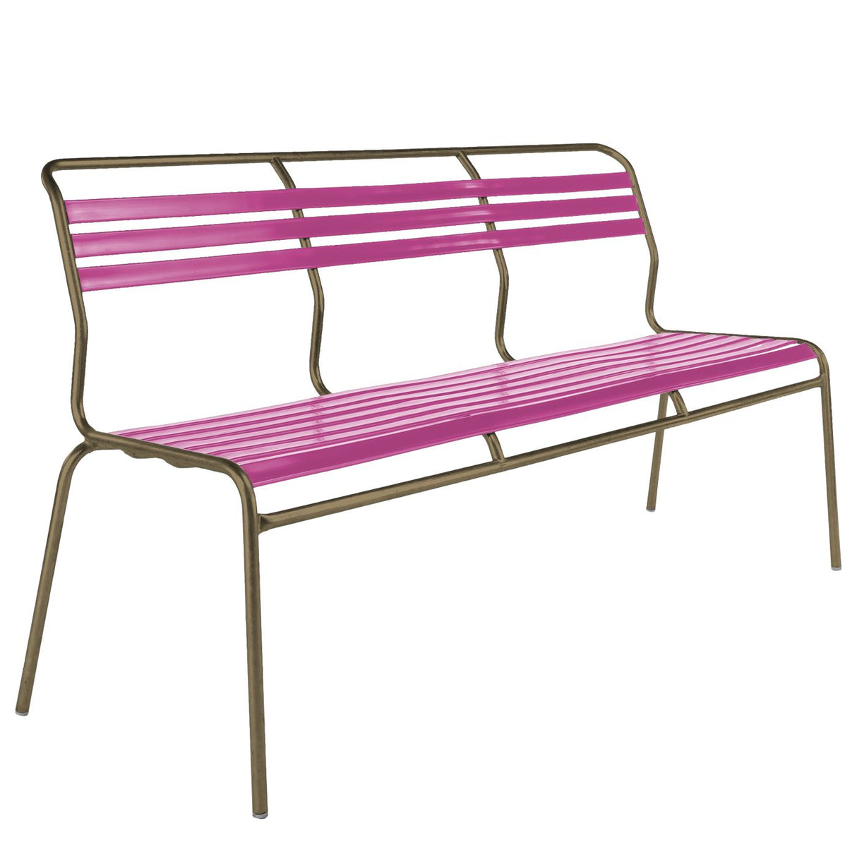 Schaffner Säntis Banc à lattes 3 places sans accoudoirs Champagne 85 Rose 41