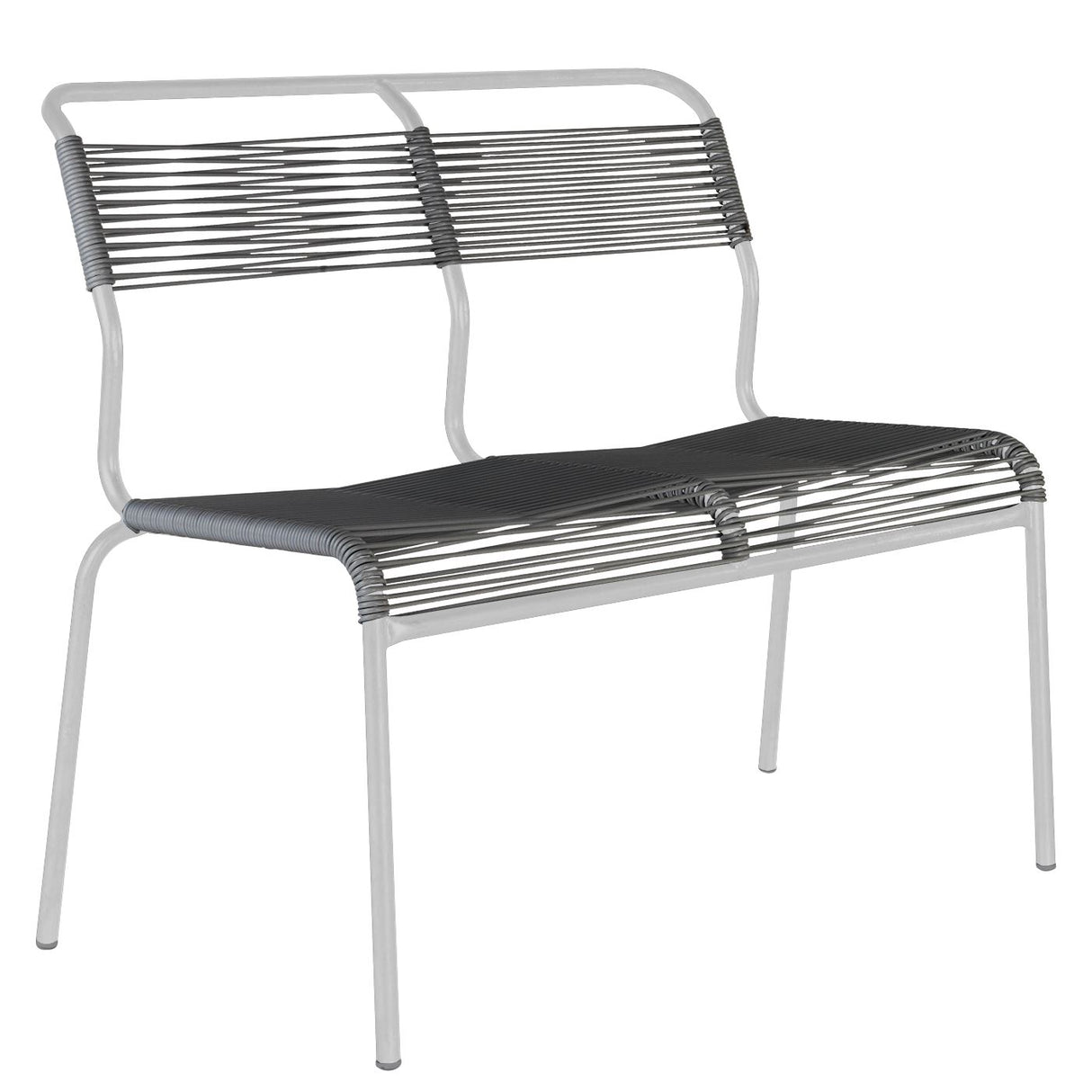 Schaffner Säntis Banc Spaghetti 2 places sans accoudoirs Blanc 90 Anthracite 77