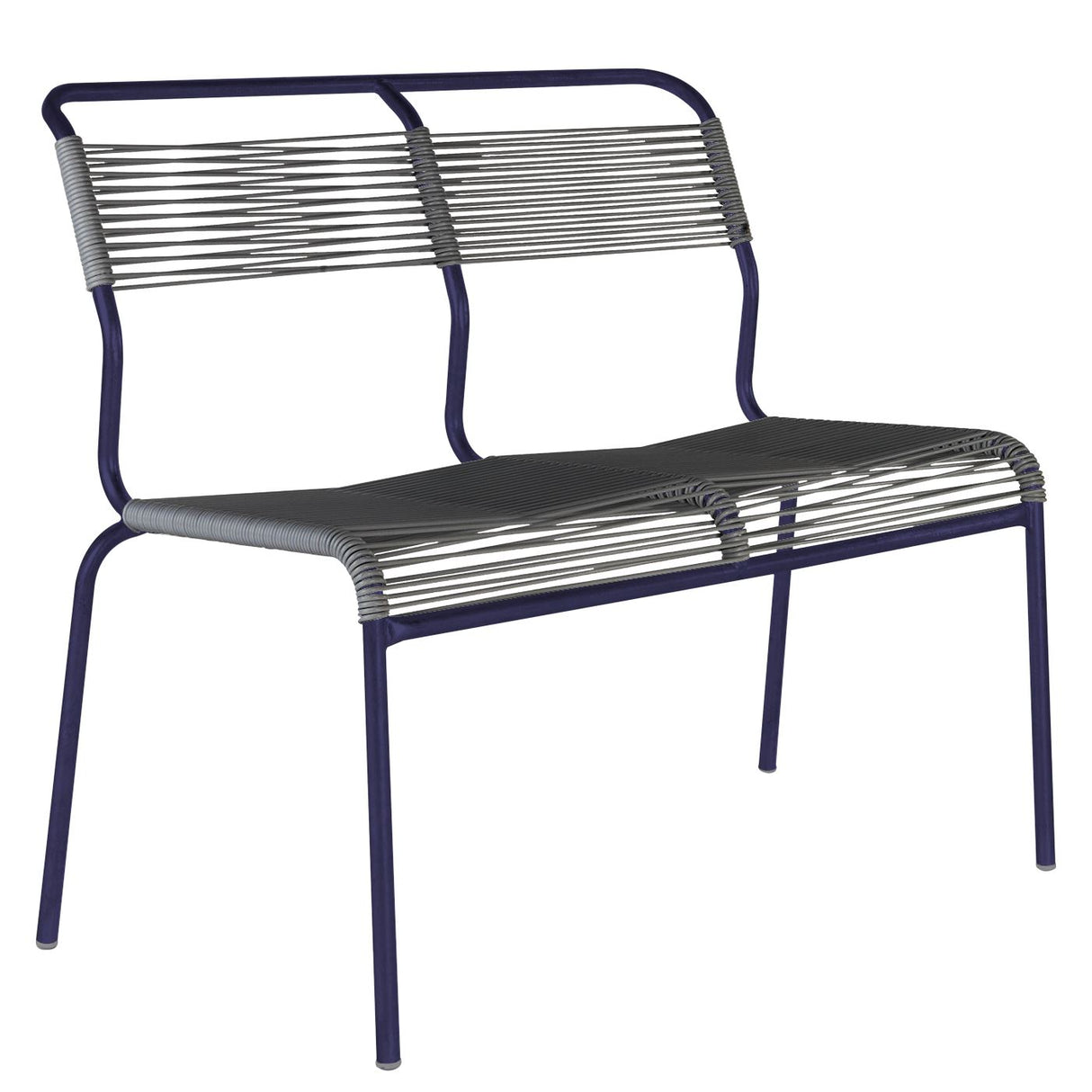 Schaffner Säntis Banc Spaghetti 2 places sans accoudoirs Bleu 53 Anthracite 77