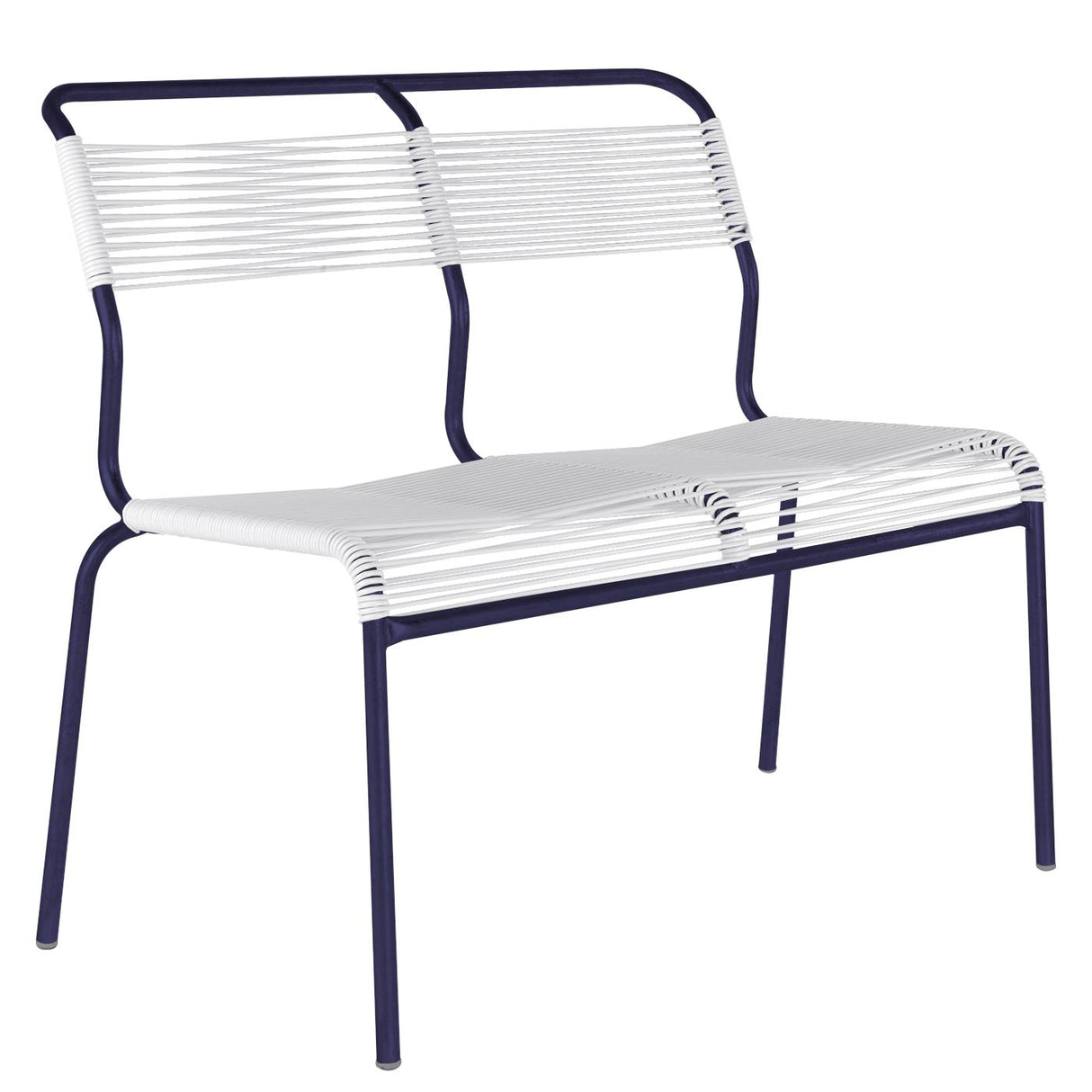 Schaffner Säntis Banc Spaghetti 2 places sans accoudoirs Bleu 53 Blanc 90