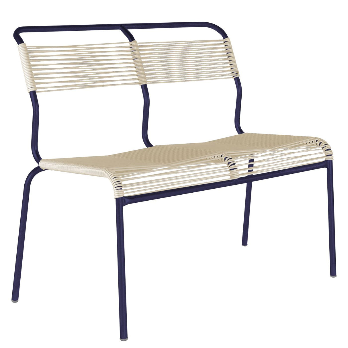 Schaffner Säntis Banc Spaghetti 2 places sans accoudoirs Bleu 53 Sable pastel 15