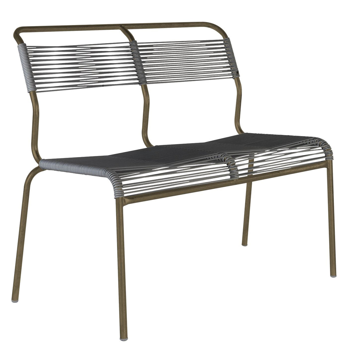 Schaffner Säntis Banc Spaghetti 2 places sans accoudoirs Champagne 85 Anthracite 77
