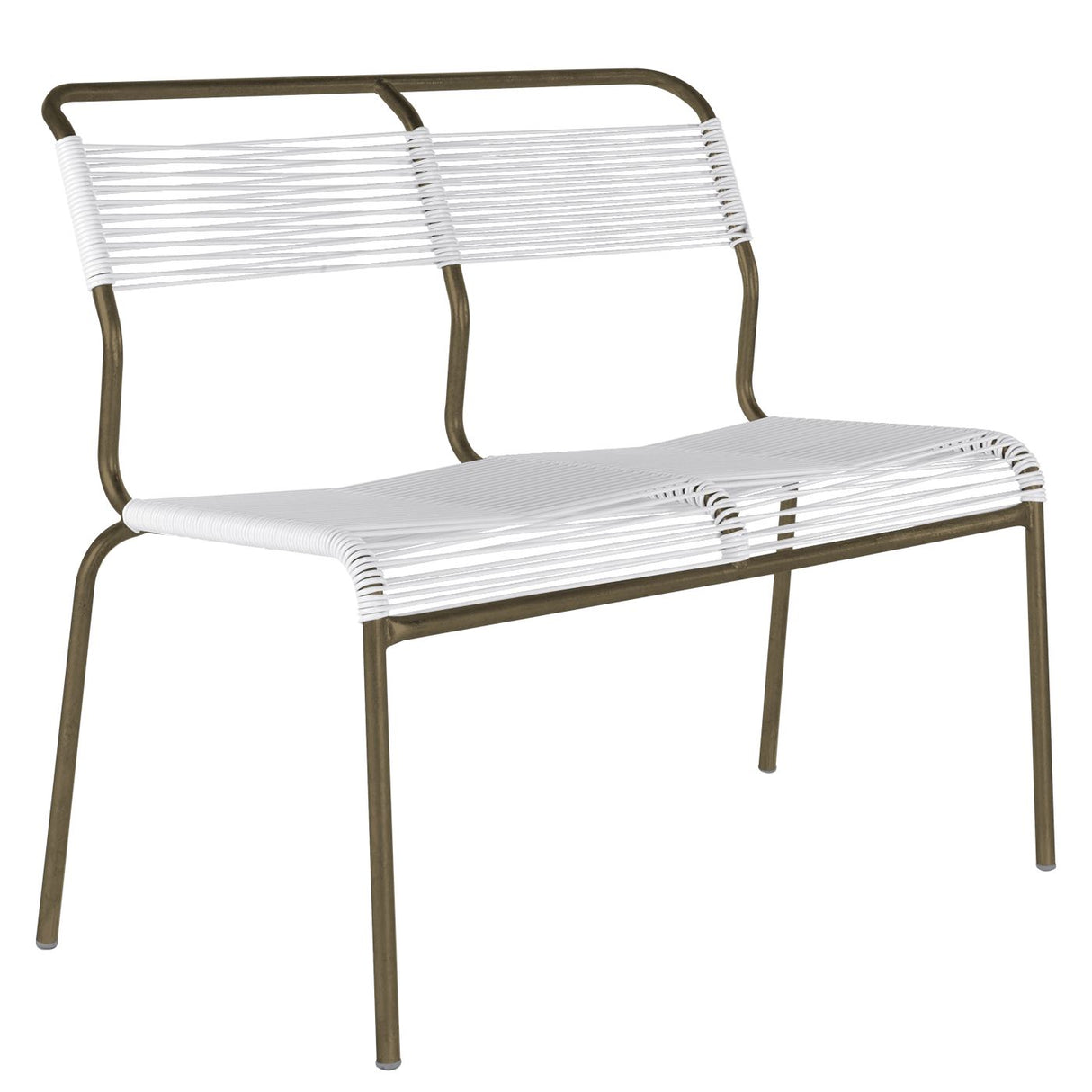 Schaffner Säntis Banc Spaghetti 2 places sans accoudoirs Champagne 85 Blanc 90