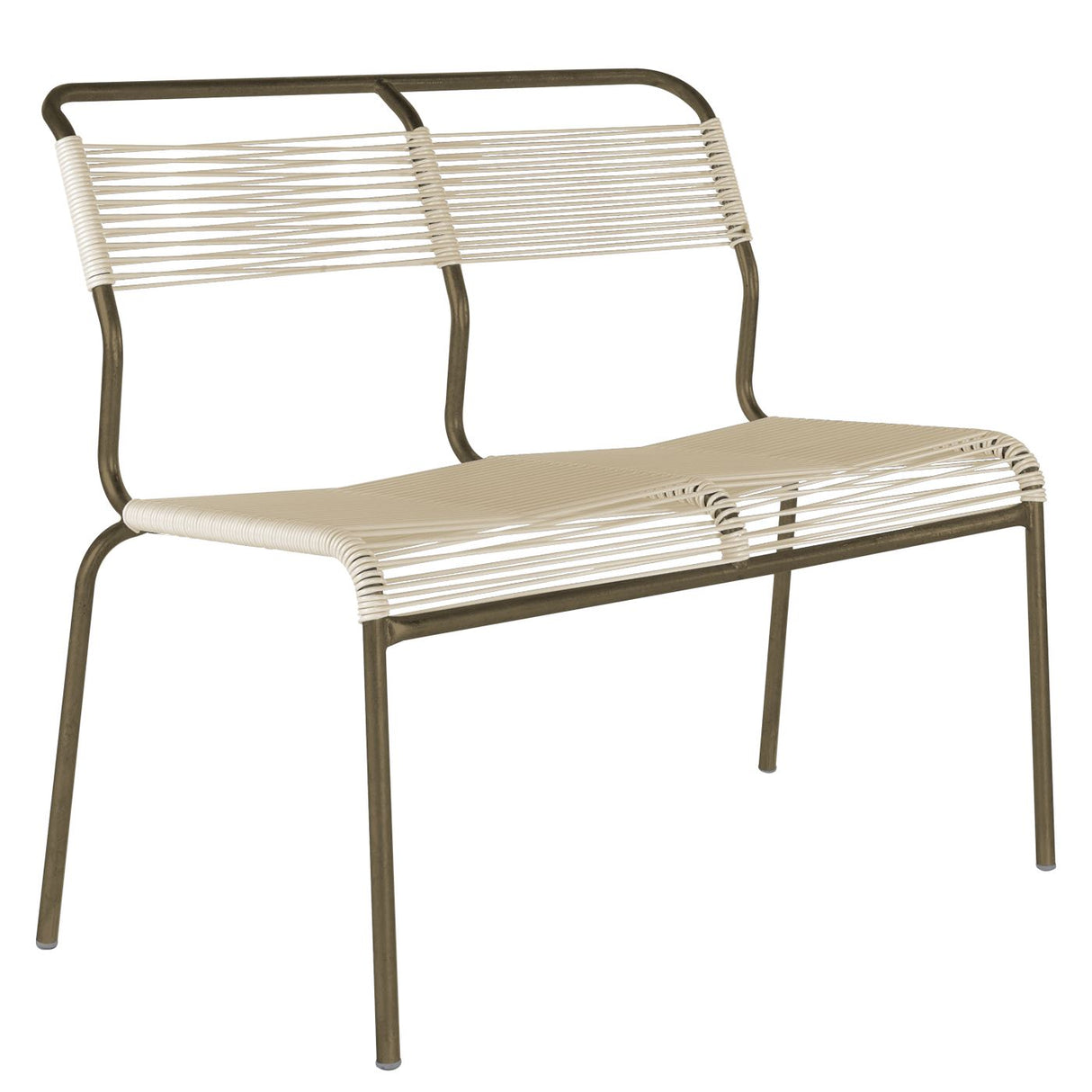 Schaffner Säntis Banc Spaghetti 2 places sans accoudoirs Champagne 85 Sable pastel 15