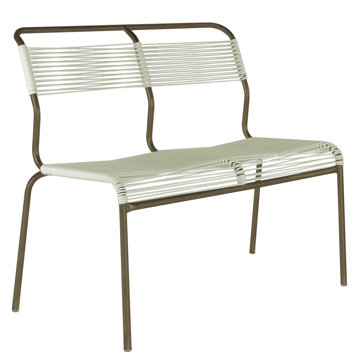 Schaffner Säntis Banc Spaghetti 2 places sans accoudoirs Champagne 85 Vert pastel 64